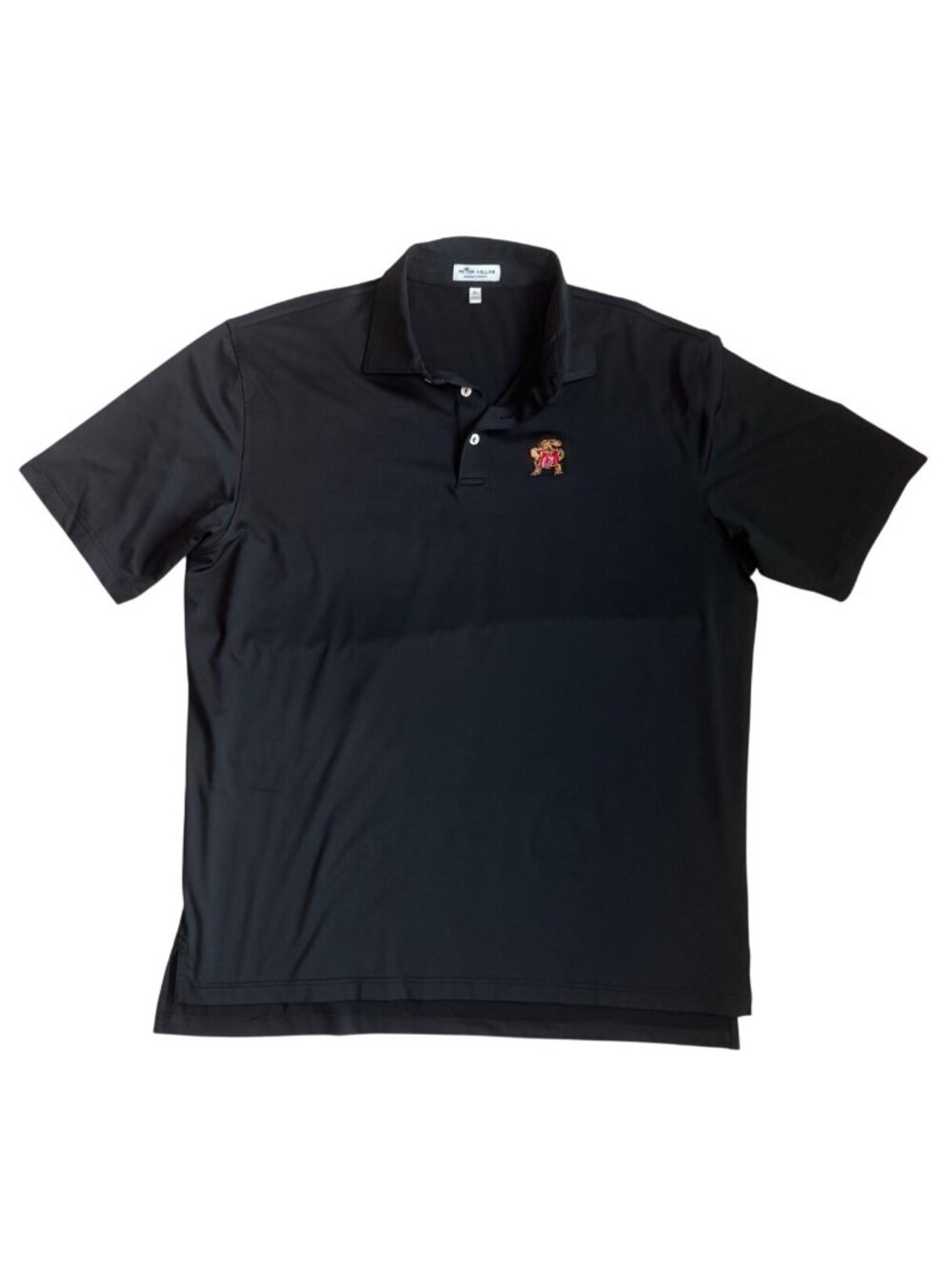 Peter Millar Shirt XL University of Maryland Terrapins Black Summer Comfort